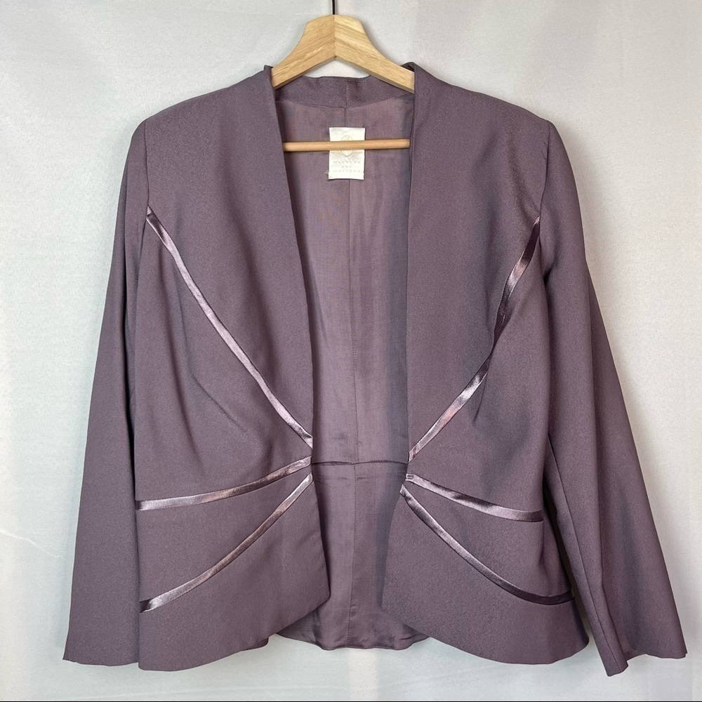 Watters and Watters Purple Mother of the Bride Purple Maxi Dress Suit 14 - Picture 5 of 12